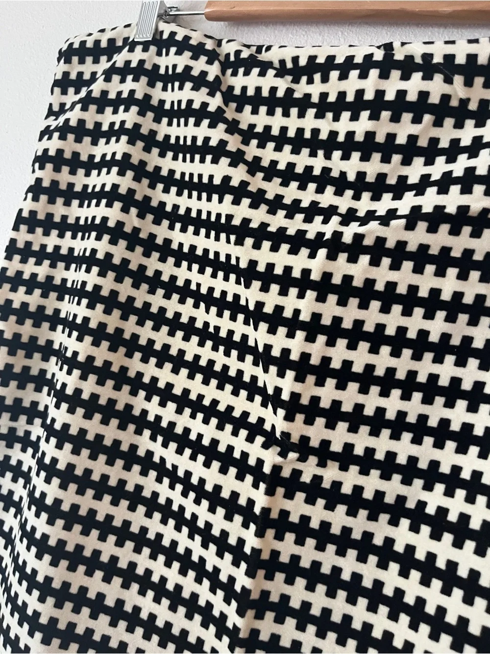 IKEA Zip Pillowcase Throw Pillow Square White with Black Lines